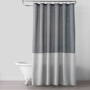 Magnolia Hearth & Hand cloth shower Curtain Gray